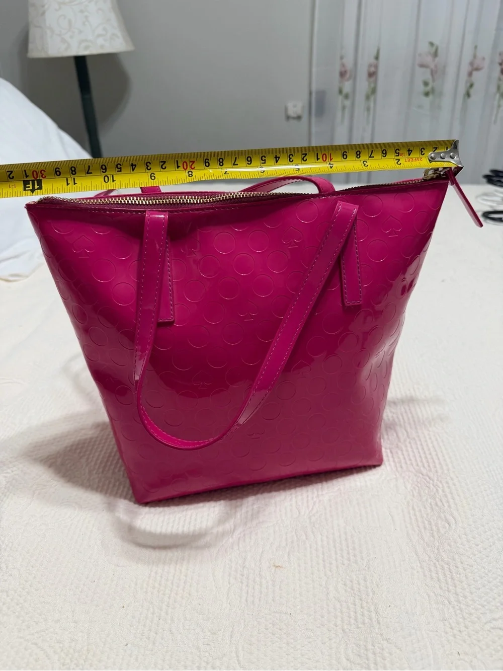 kate spade Patent Leather Tote in Hot Pink